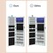 Wall-Mounted Jewelry Cabinet with Full-Length Frameless Mirror, Lockable Storage Organizer with LED Lights for Jewelry, Accessories, and Daily Use (Home & Bedroom Storage)